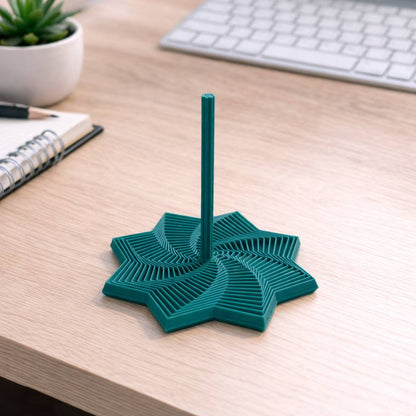 3D Printed Sensory Fidget Star Expanding Whirling Spiral Stress Relief Toy Hypnotic Visual Desk Fidget Satisfying Spin Sound