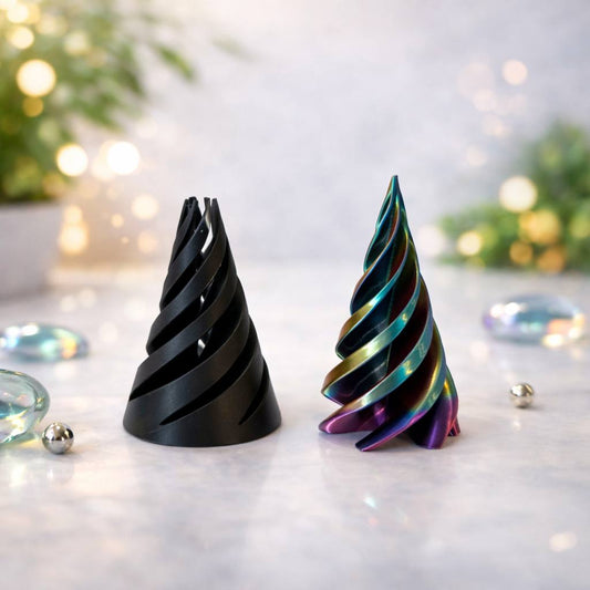 The PrintzMart VerteCone: Impossible Cone Fidget Toy – 2-Piece Spiral Stress Reliever | Magnetic-Feel Twist Core | ADHD Desk Toy for Focus & Anxiety Relief | Unique Geometric Gift