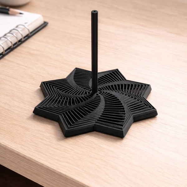 3D Printed Sensory Fidget Star Expanding Whirling Spiral Stress Relief Toy Hypnotic Visual Desk Fidget Satisfying Spin Sound