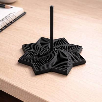 3D Printed Sensory Fidget Star Expanding Whirling Spiral Stress Relief Toy Hypnotic Visual Desk Fidget Satisfying Spin Sound