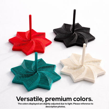 3D Printed Sensory Fidget Star Expanding Whirling Spiral Stress Relief Toy Hypnotic Visual Desk Fidget Satisfying Spin Sound